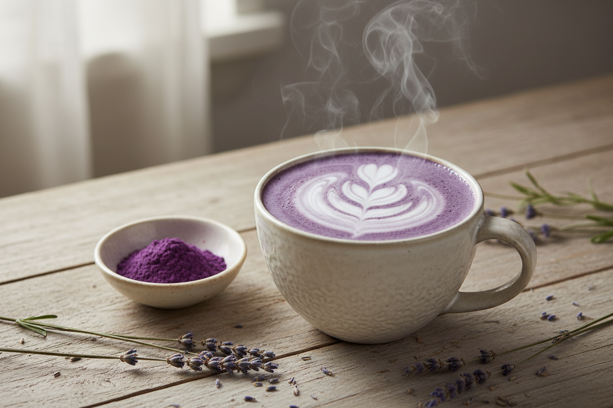Ube Latte Recept: Zo Maak Je de Perfecte Paarse Latte Thuis