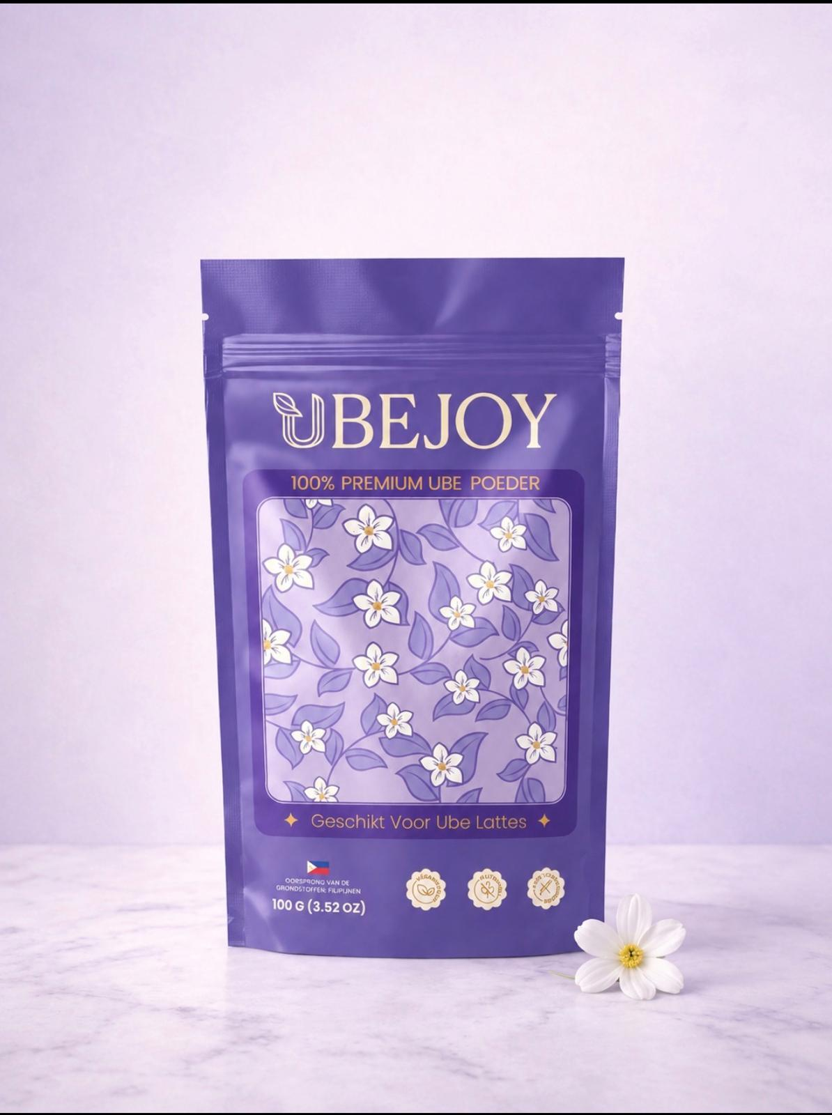 UbeJoy 100% Premium Ube Poeder 100g verpakking